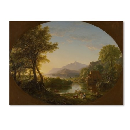 Thomas Cole 'The Mill At Sunset' Canvas Art,14x19